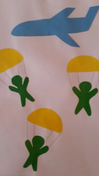 Аппликация парашютист. Поделка парашютист. Поделки на 23 февраля. Аппликация парашютист. Аппликация по нравственно-патриотическому воспитанию.