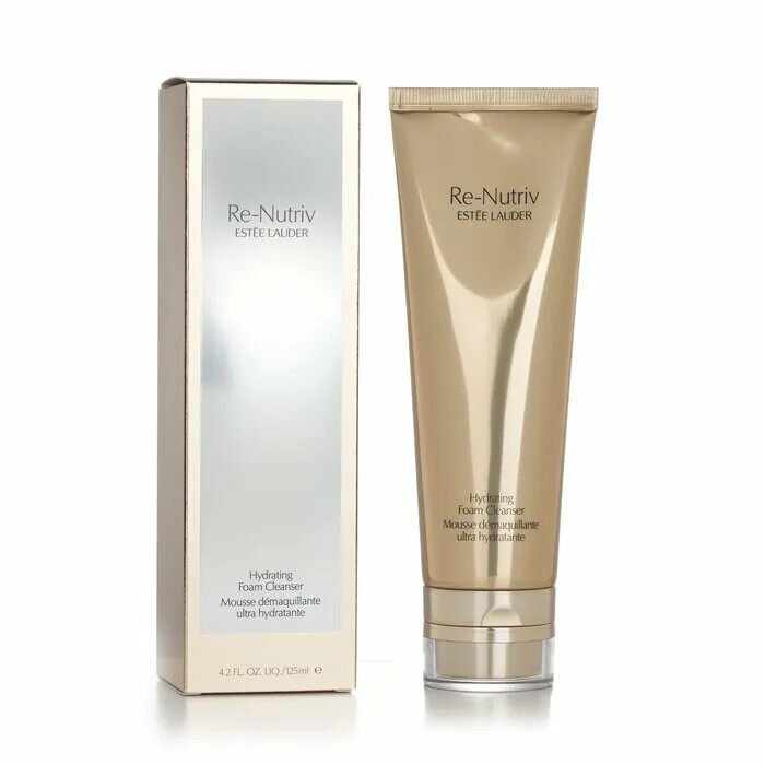 Estee Lauder re Nutriv тональный крем в круглой баночке. Hydrating foam cleanser