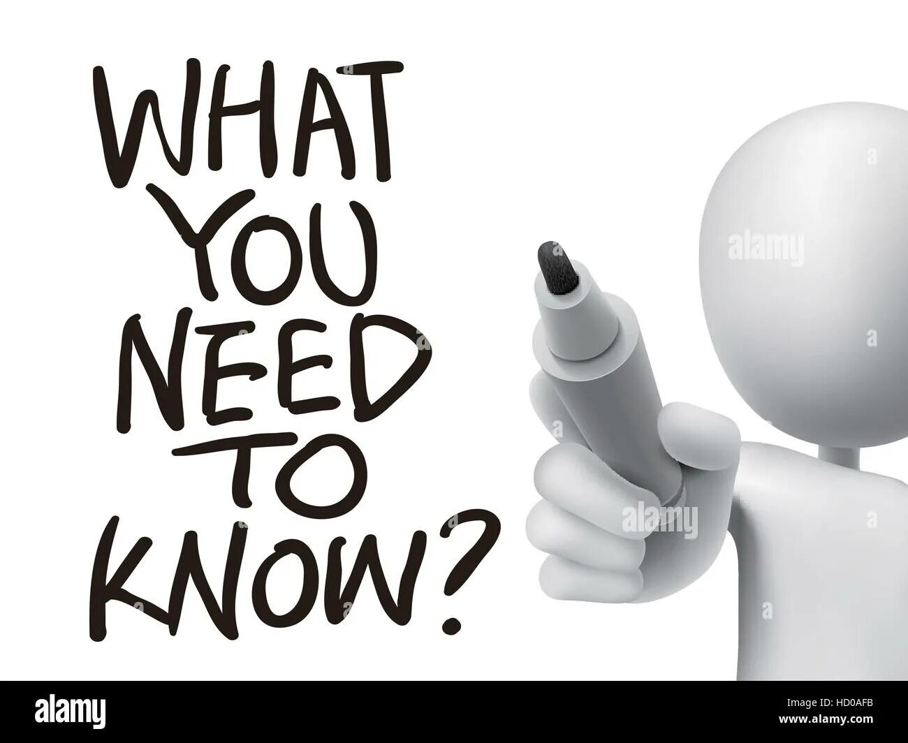 Need do know. Need to know.