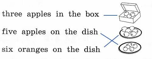 Урок 54 английский язык 2 класс. Rainbow English рабочая тетрадь 2 класс 1 степ 54. Соедини рисунки с подписями. Three Apples in the Box Five Apples on the dish Six Oranges on the dish. Английский 2 класс степ 54 рабочая тетрадь. Степ 54 рабочая тетрадь английский 2 класс Афанасьева.