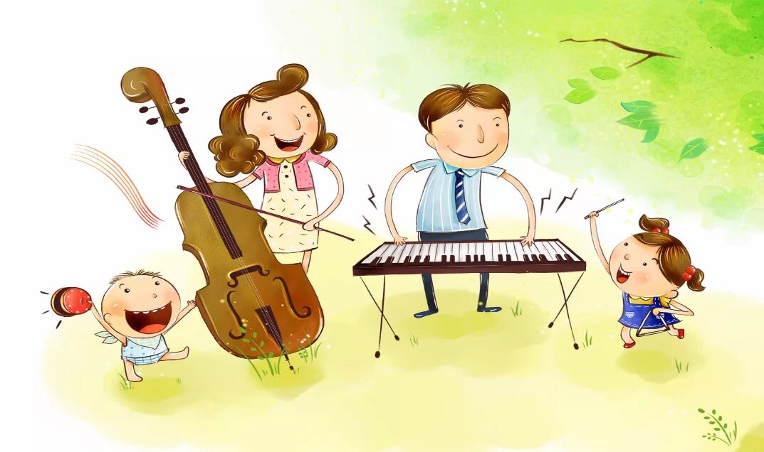 Музыкальные инструменты для детей. Дети играют на музыкальных инструментах. Музыкальная семья. Семья с музыкальными инструментами. Z vep