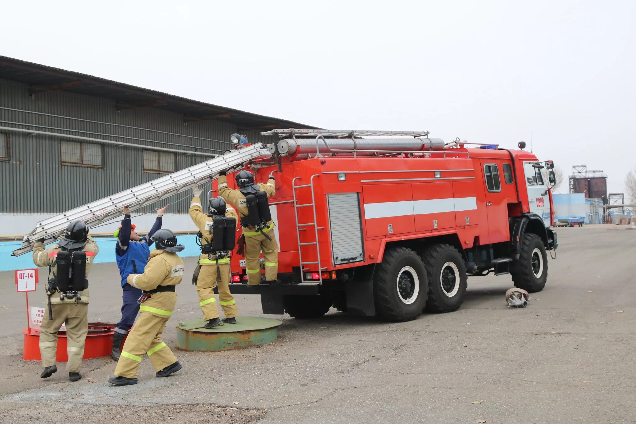 Пожарные Газпрома. Ведомственная пожарная охрана.