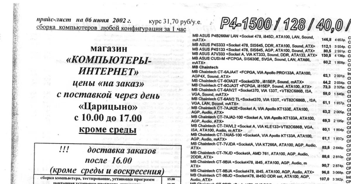 Компьютерный прайс лист. Компьютерный прайс лист 2002. Прайс лист на компьютеры в 1996 году. Старые Прайсы на компьютеры. Прайс лист на компьютерные комплектующие.