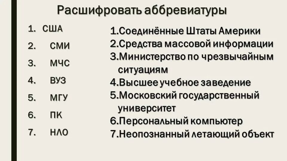 Расшифровка аббревиатуры. Аббревиатура расшифровывается. Расшифровка. Расшифруйте аббревиатуру. Расшифруйте r