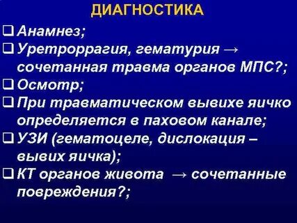 Травма полового