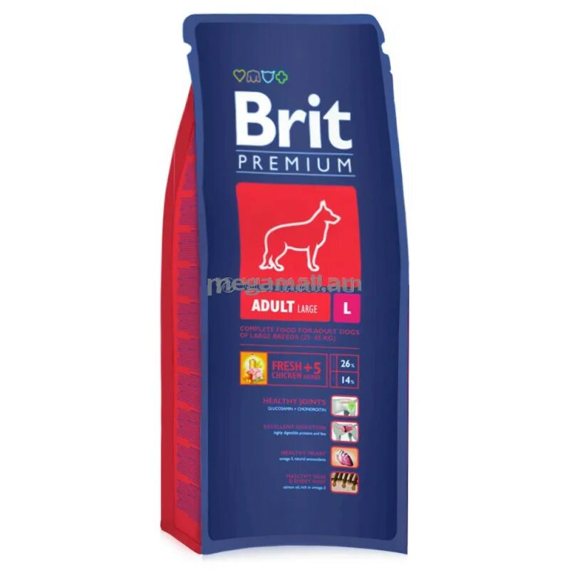 Brit Premium для собак крупных пород 15 кг.