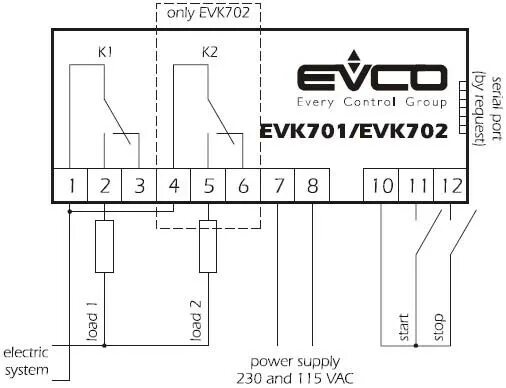 Схема подключения контроллера evco Купить Контроллер EVCO 211 в Краснодаре