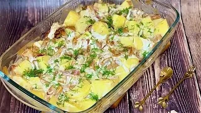 Лисички с беконом