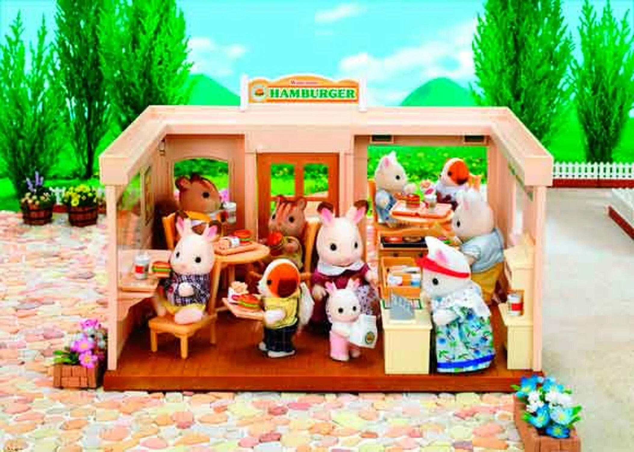 Симванинан фемелиз. Сильваниан фэсилис. Sylvanian Families гамбургерная. Сильвания Фэмили кафе. Купить игрушку фэмили