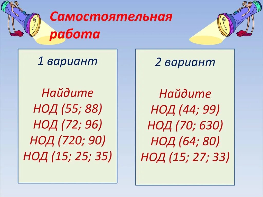 Наибольший общий красная. НОД И НОК. Наибольший общий делитель. Контрольная НОД И НОК. НОД 55 И 88.