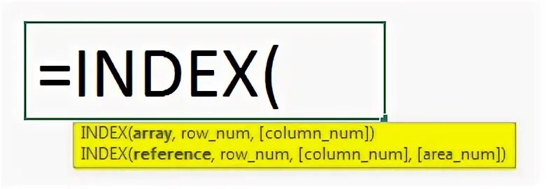 Index value это