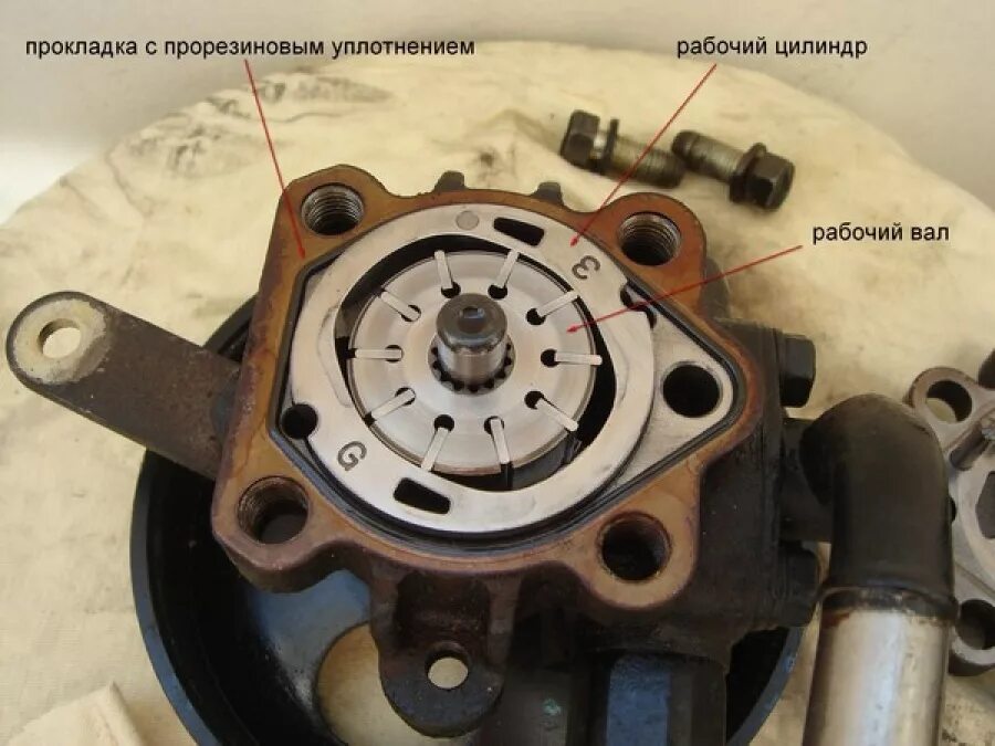 Гудит новый насос. Насос ктс4679418 гидроусилителя. Насос ГУР Power Steering Pump. 4431060651 Клапан насоса ГУР. Насос ГУР В разрезе.