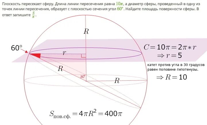 В шаре на расстоянии 6 см. Длина линии пересечения сферы. Линия пересечения сферы и плоскости. Длина линии пересечения сферы и плоскости. Длину линии пересечения сферы с этой плоскостью..