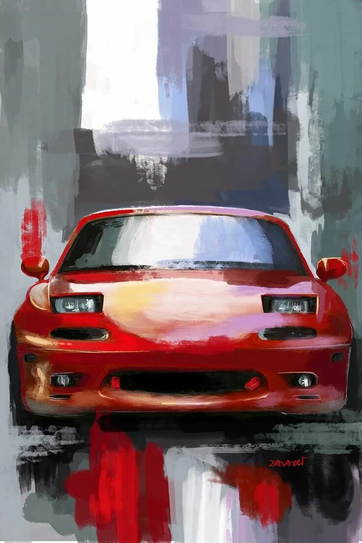 Mazda арт. Mazda Miata 1995. Мазда арт. Мазда картина. Машина Мазда картина.