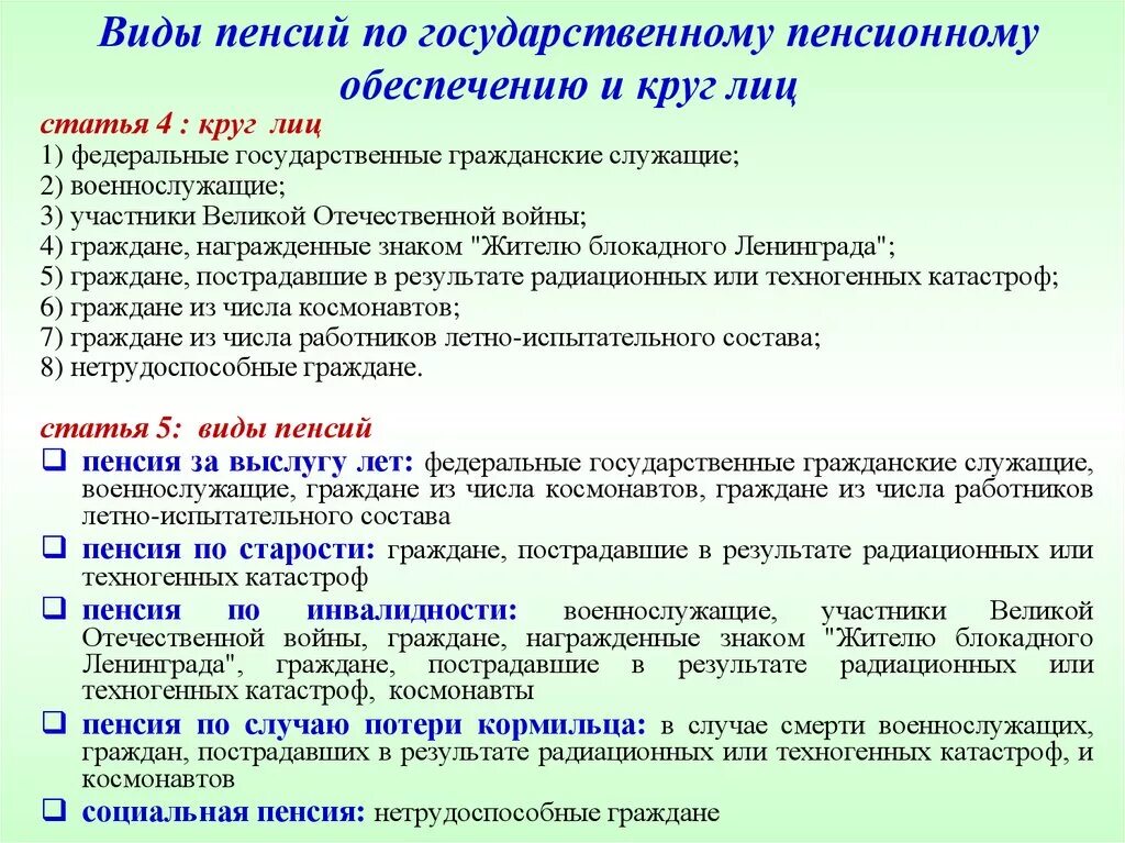 Пенсия по старости закон. Виды государственного пенсионного обеспечения. Виды государственных пенсий. Пенсия по государственному пенсионному обеспечению. Пенсии по гос пенсионному обеспечению.