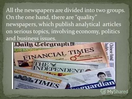 Those are newspapers