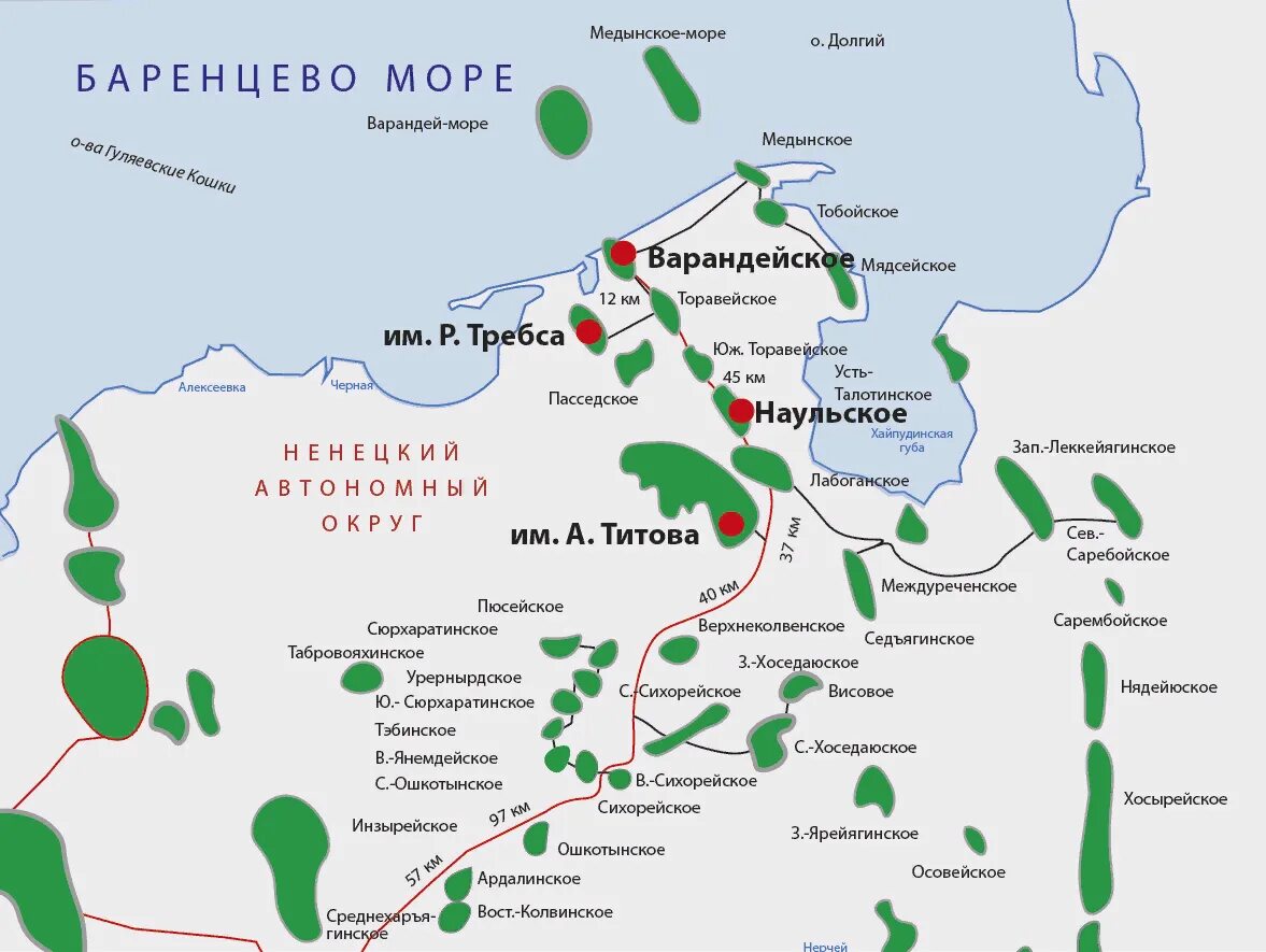 НАО. Тэдинское нефтяное месторождение. Лабаганское нефтяное месторождение. Северо-Хоседаюское нефтяное месторождение на карте. Наульское нефтяное месторождение.