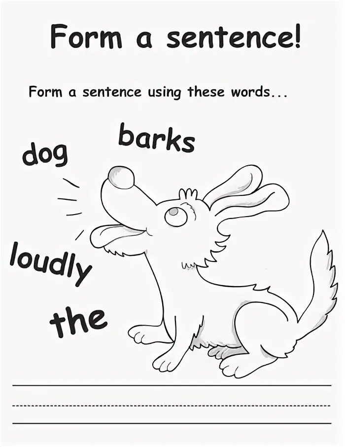 Sentence for began. Sentence building Worksheets. Make sentences for Beginner. First grader. Sentence building.