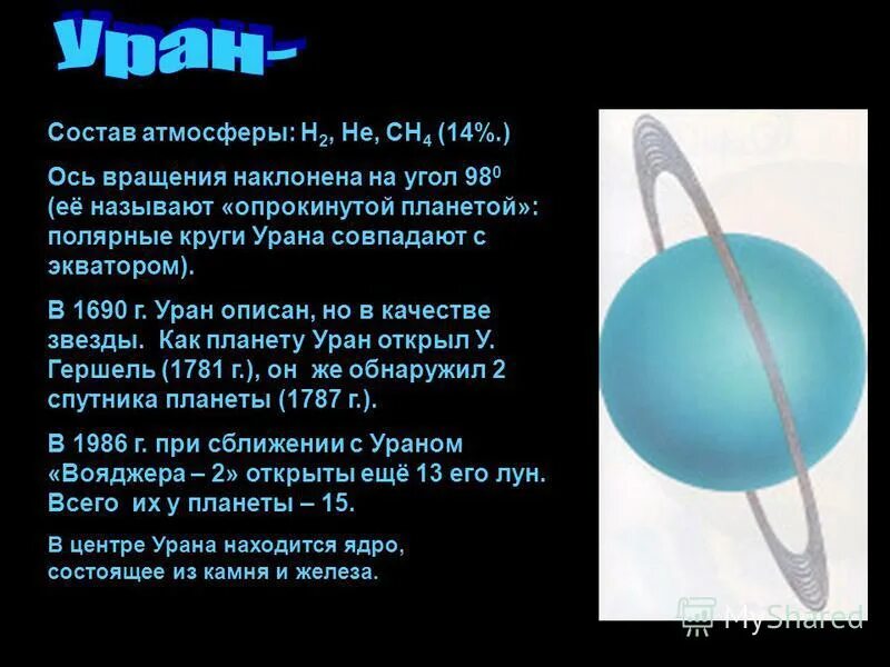 Что из перечисленного не является особенностями урана. Уран планета состав атмосферы. состав планеты уран. строение атмосферы урана. из чего состоит планета уран.