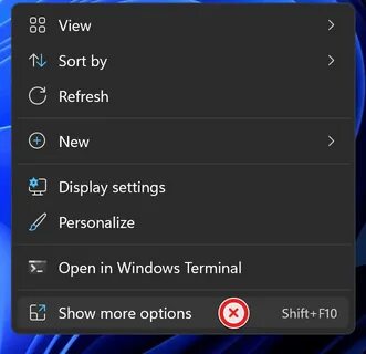 More options