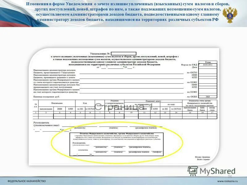 Уведомления по начислению или по оплате