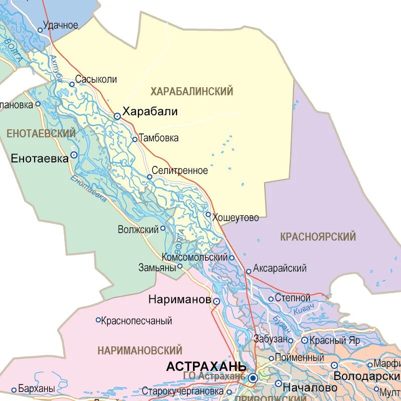 Астраханская область на карте. Карта рек Астраханской области. Районы Астраханской области. Реки Астрахани и Астраханской области на карте.