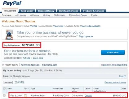 Paypal аккаунт