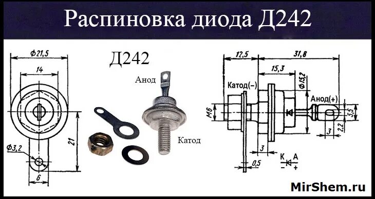 Диод д характеристики. Диод д242а технические характеристики. Диод д242 характеристики. Диод д242 технические характеристики и параметры. Радиатор для диода д242.