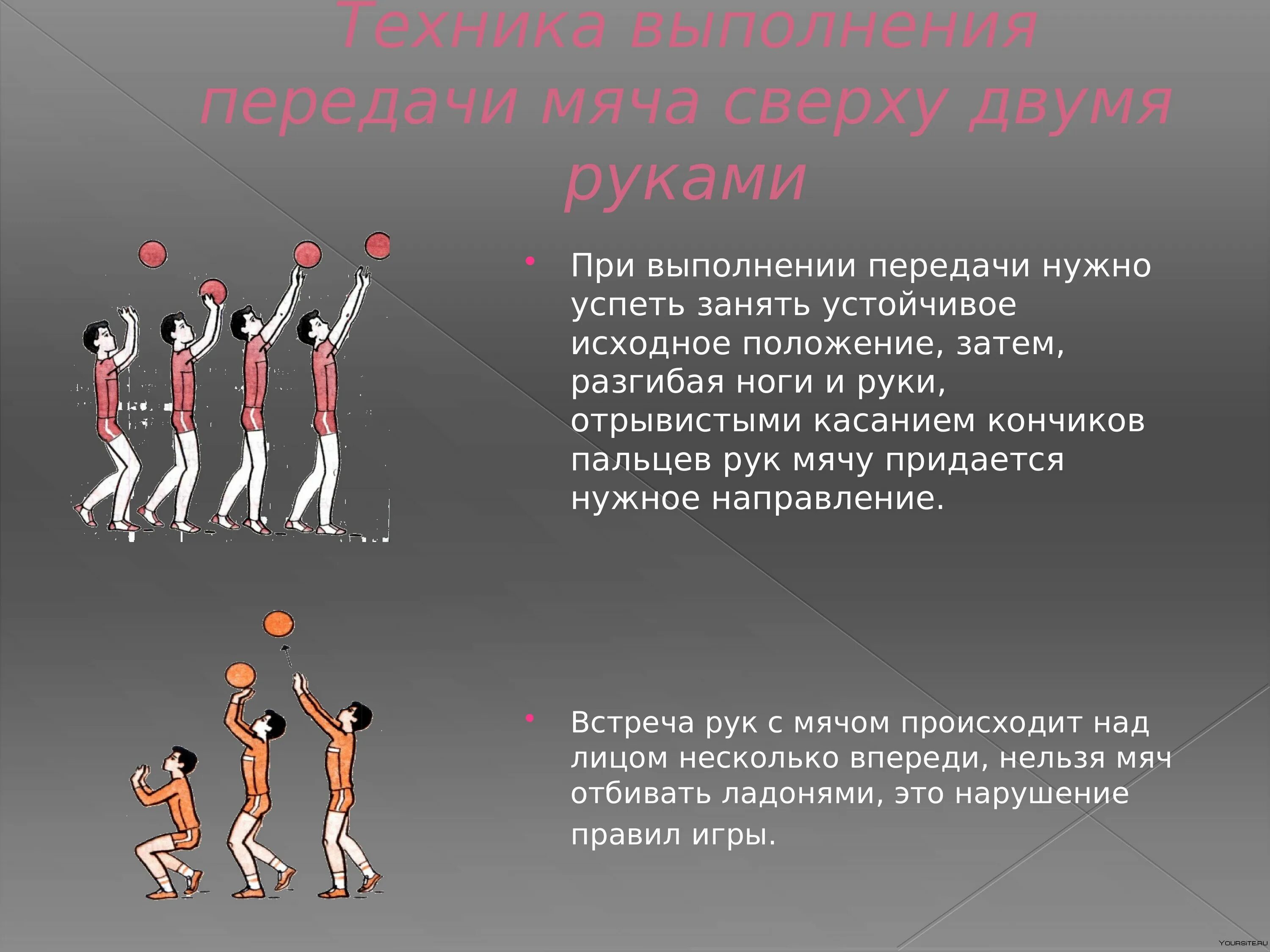 Техника выполнения верхнего приема. Способы передачи мяча в волейболе. Методы передачи мяча в волейболе. Техника выполнения нижней передачи в волейболе. Приём и передача мяча в волейболе.