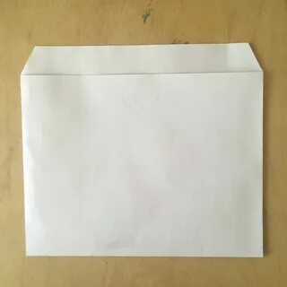 Как сделать из большого листа конверт