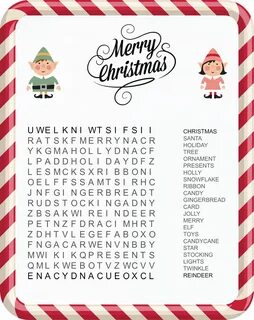 Christmas word find