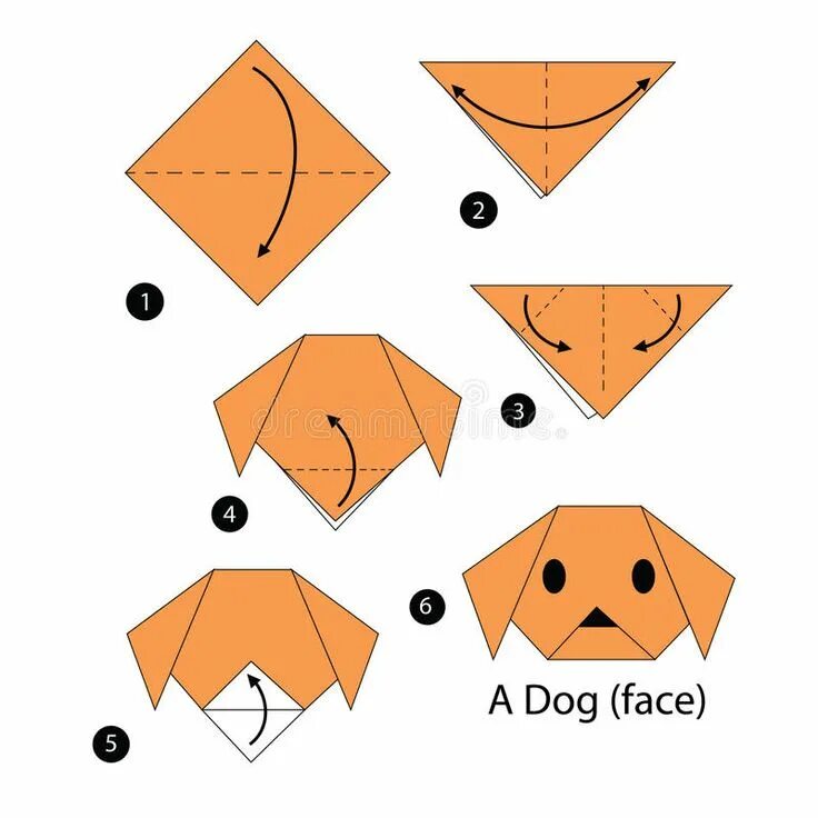 Собачка из бумаги схема Pin on Presentes artesanais Origami patterns, Origami easy, Creative origami
