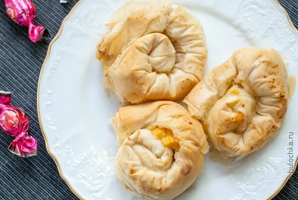 Рецепт улитки из теста фило