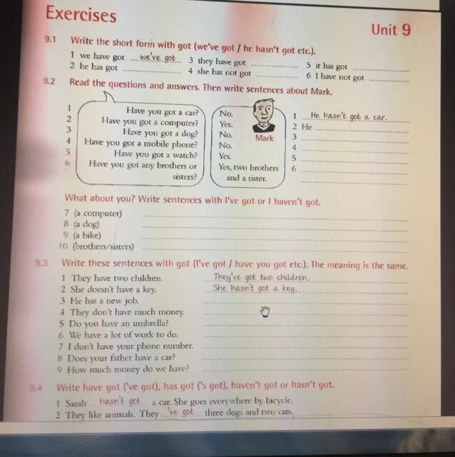 He got of the car. Unit 1 exercises 1.1 write the short form ответы. Exercises Unit 2 ответы. Write the short form. Exercises Unit 1 ответы write the short form.