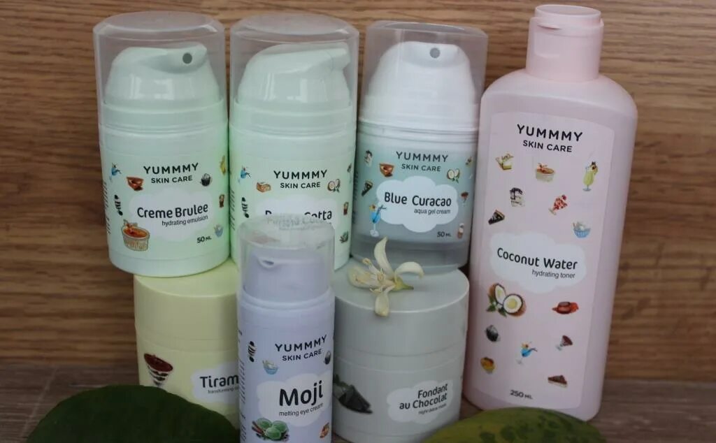 Yummy косметика. Уходовая косметика Loren. Yummy Skin Care. Линейка уходовой косметики унисекс.