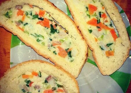Батон с начинкой