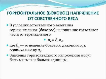 Горизонтальная составляющая напряженности