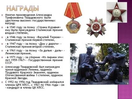 Премии твардовского