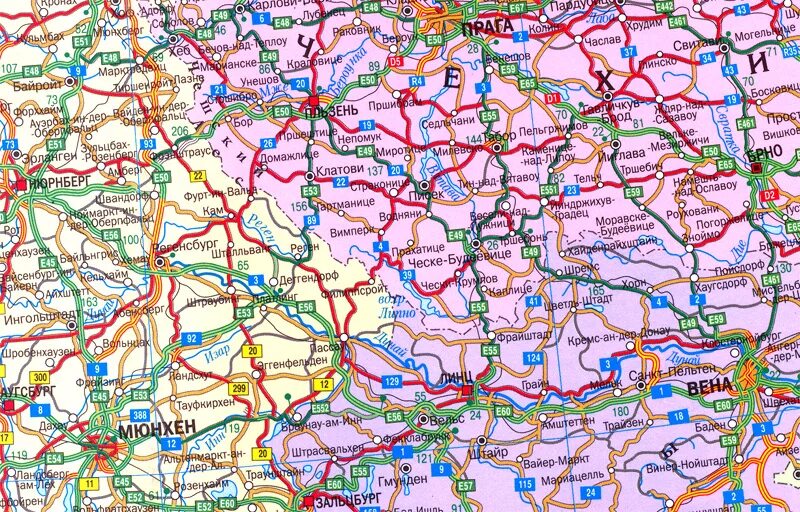 Купить автомобильные карты. Карта автомобильных дорог Европы подробная. Карта автодорог Европы. Карта автодорог вост.Европы. Карта Европы с автодорогами подробная.