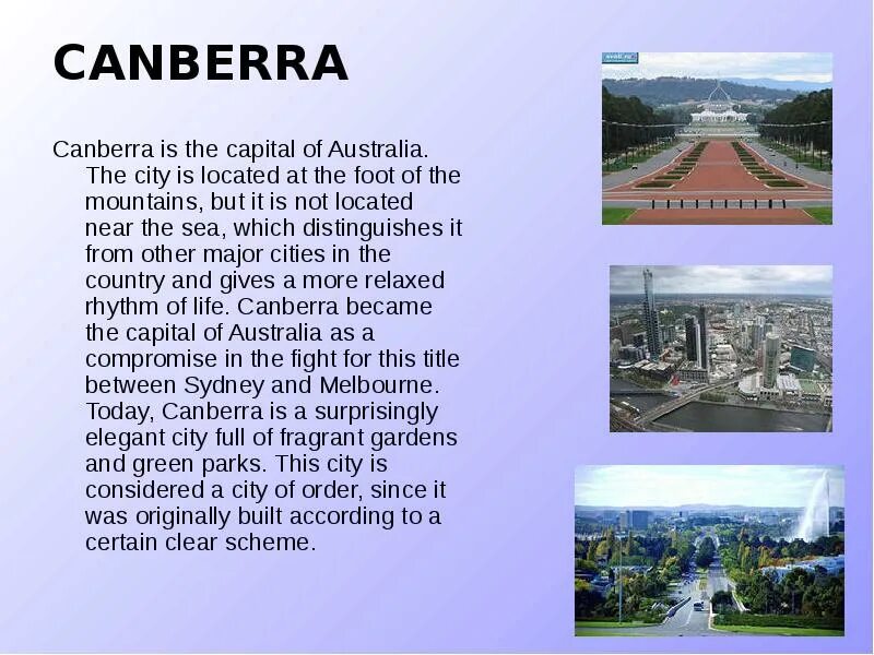 Столица Австралии на английском языке. Канберра Австралия на английском языке. Столица Австралии презентация. Канберра рассказ.