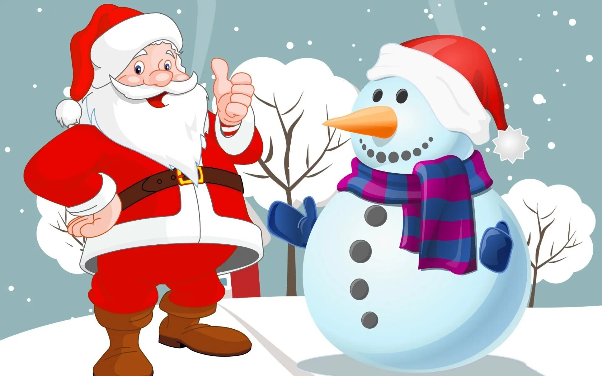 Дед мороз и лето цветная. Дед Мороз и Снеговик. Дед Мороз мультяшный. Новогодний Снеговик и дед Мороз. Дед Мороз картинки.