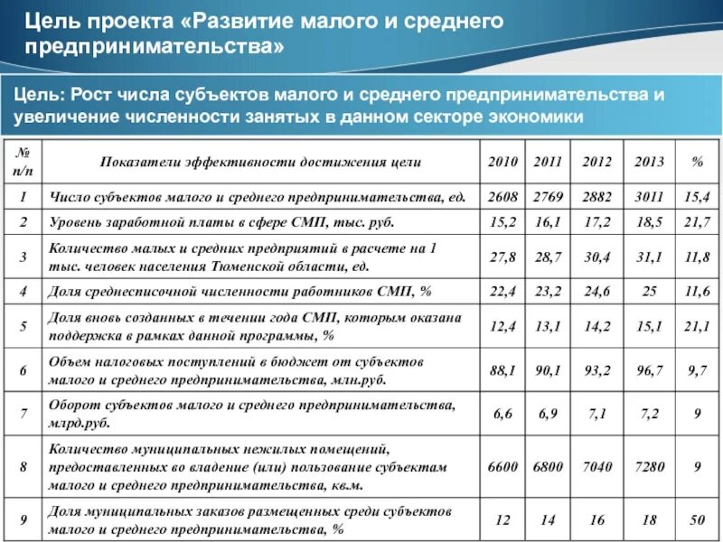 Программа развития малого и среднего предпринимательства. Критерии эффективности проекта для малого бизнеса. Показатели эффективности малого предприятия. Муниципальные целевые программы.