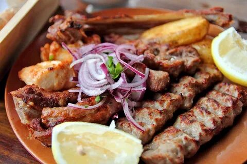 Кавказская кухня шашлык