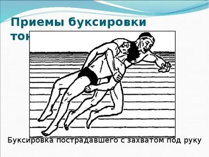 Буксировка тонущего человека