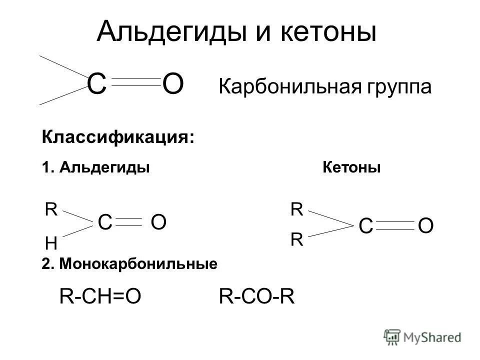 Контрольная работа альдегиды и кетоны 10 класс