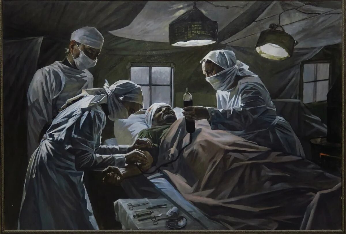 Госпиталь 3 врачи. Живопись военные врачи. Военные медики в живописи.
