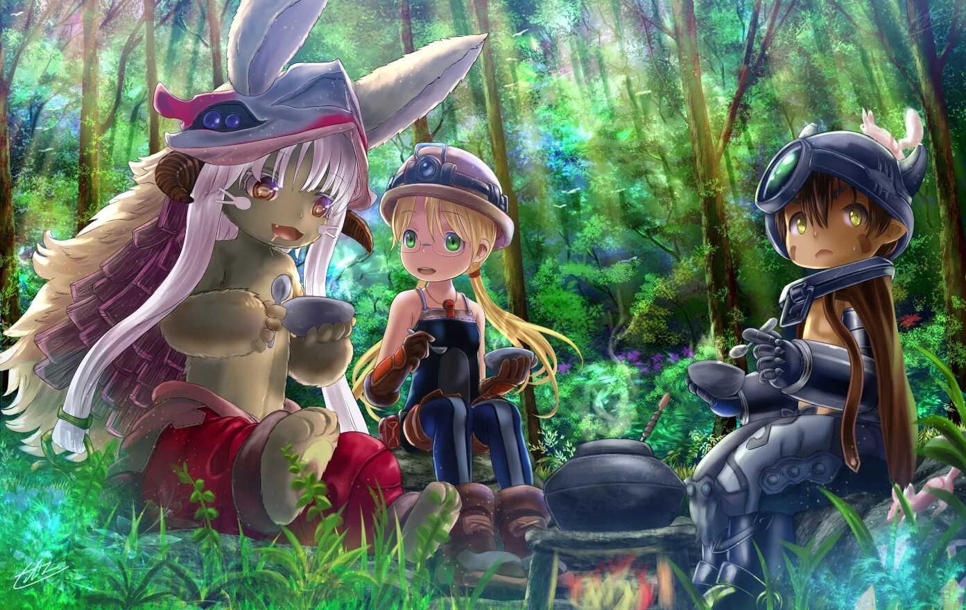 Deep in abyss. Наначи made in abyss. made in abyss наначи и рико. рег made in abyss.