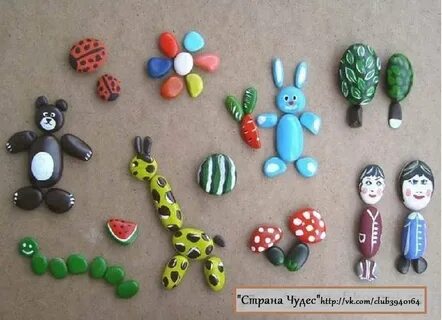 Поделки из камушек своими руками для детей