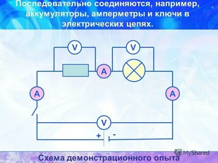 Последовательное соединение амперметра
