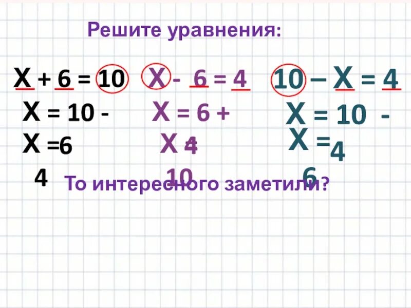 Реши уравнение х 4 10